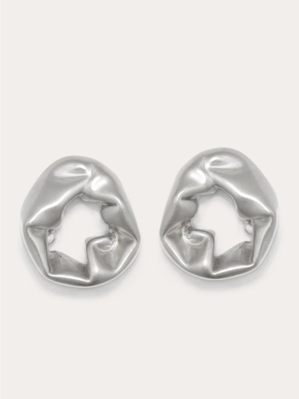 Completed Works Scrunch Earrings Recycled Sterling Silver NWB